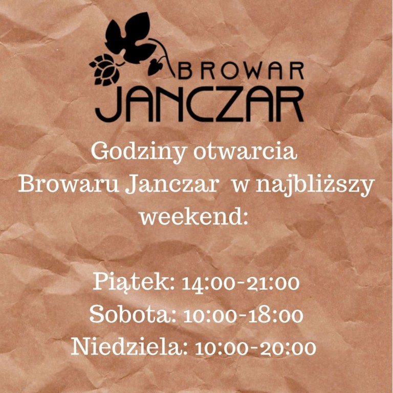 Godziny otwarcia w nadchodzący weekend!