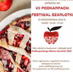 Rusza VII Podkarpacki Festiwal Szarlotki 2022 !