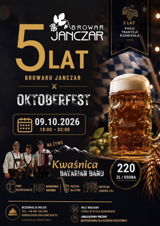 OKTOBERFEST – 5. URODZINY BROWARU JANCZAR!